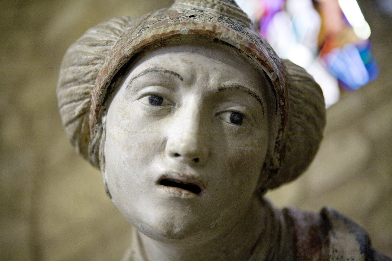 Mujer santa con un bonete de Ligier Richier