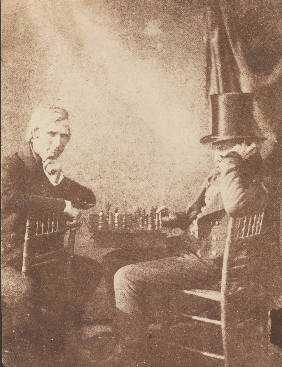Los Jugadores de Ajedrez, ca. 1845 de Likely by Antoine François Jean Claudet.
