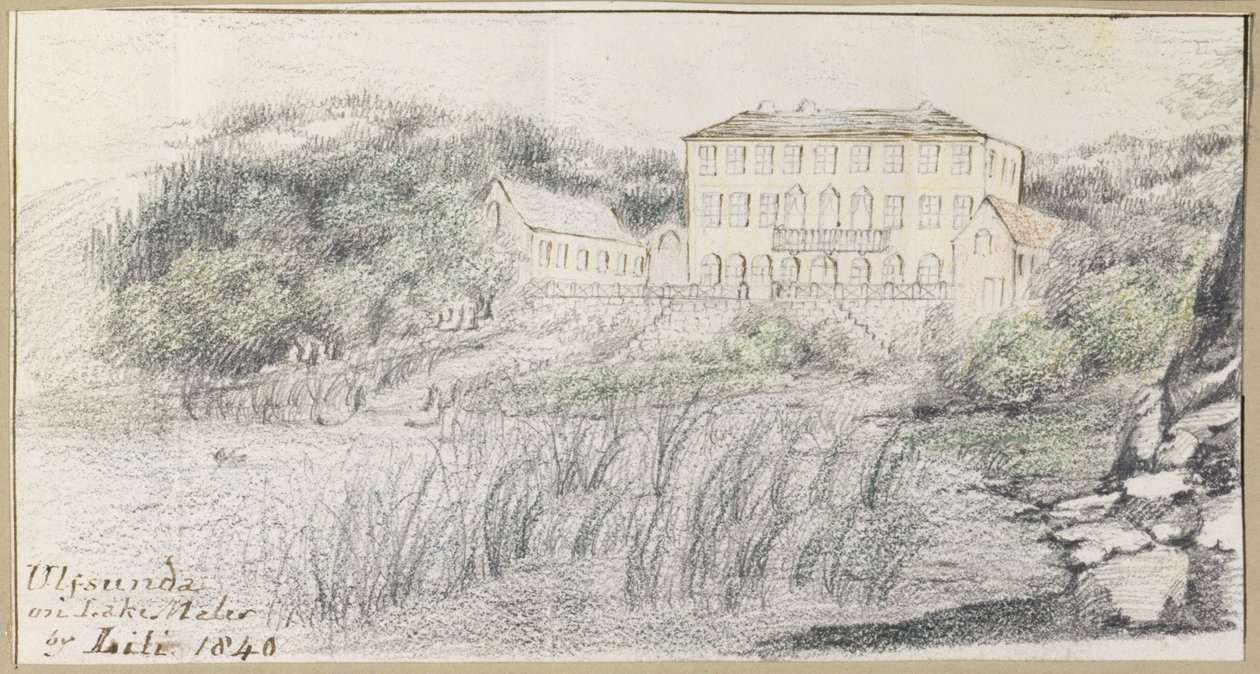 Ulfsunda en el Lago Maler, 1840 de Lili Cartwright