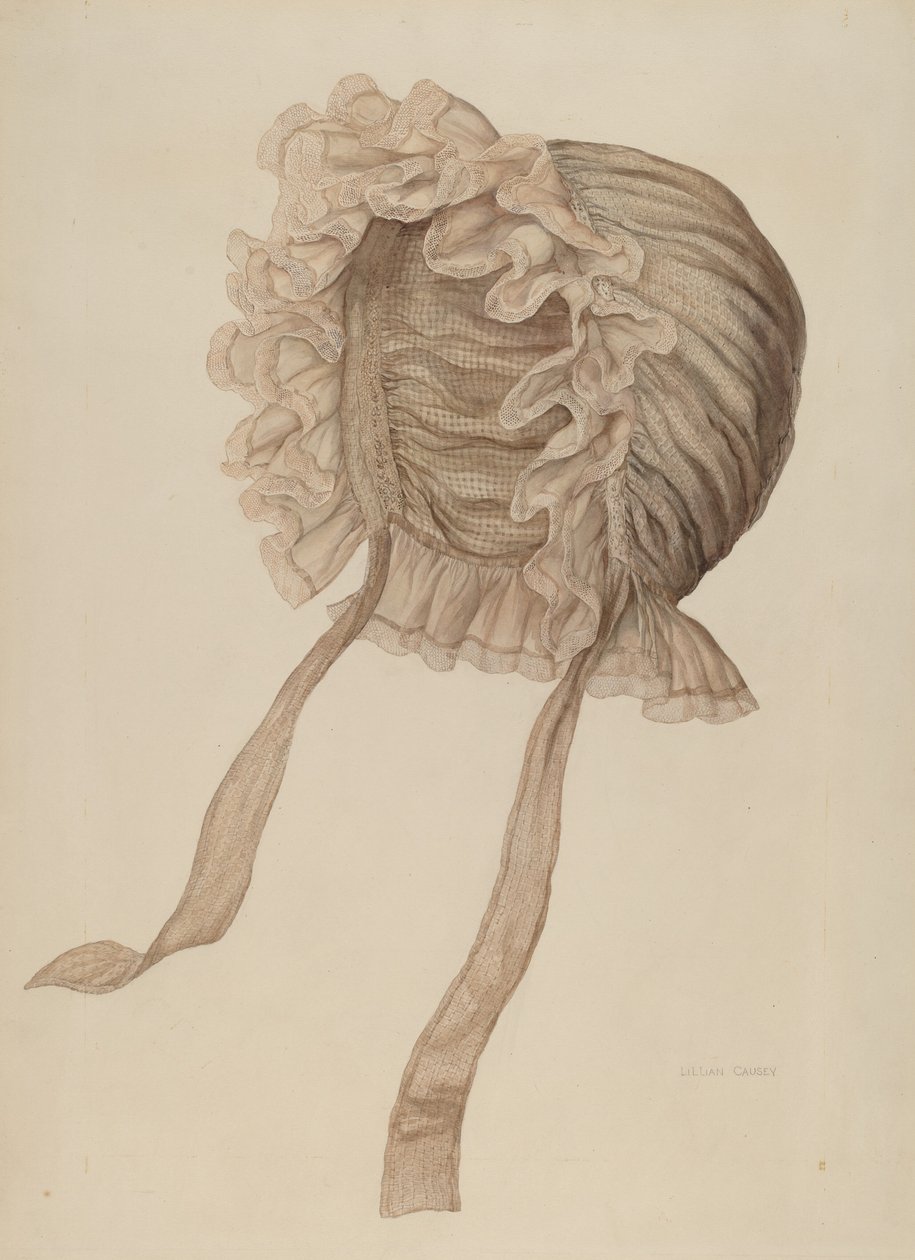 Gorro de noche, ca. 1940 de Lillian Causey