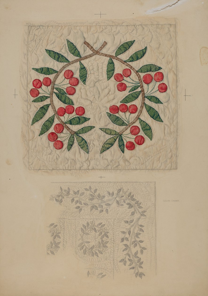 Colcha, apliqué de Lillian Causey