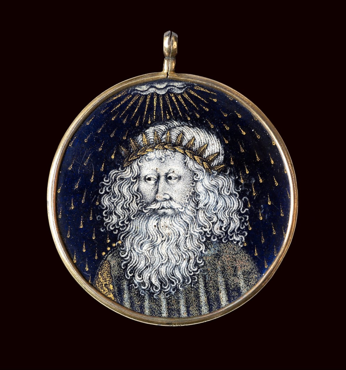 Medallón con la Visión del Emperador Augusto de la Virgen y el Niño de Limbourg Brothers