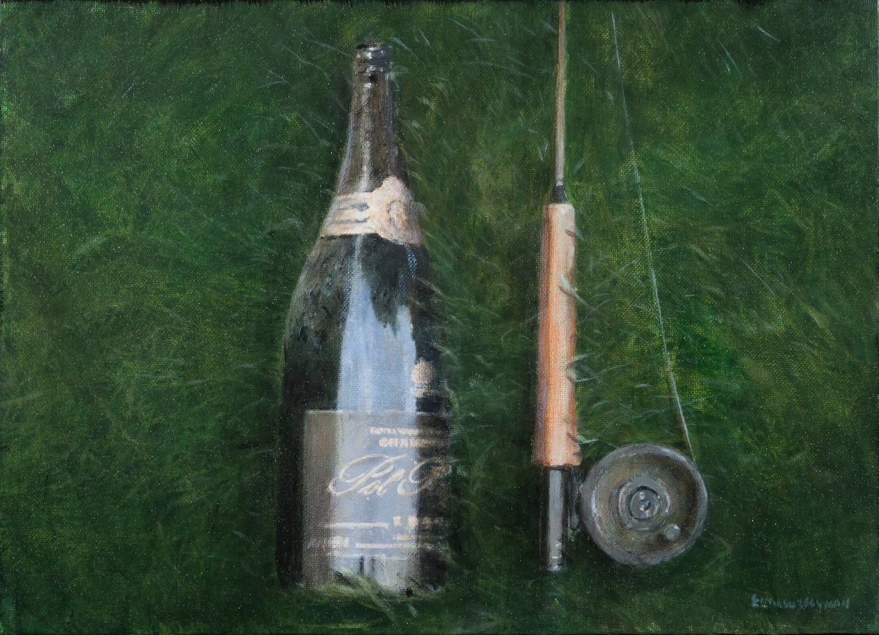 Botella y varilla II, 2012 de Lincoln Seligman