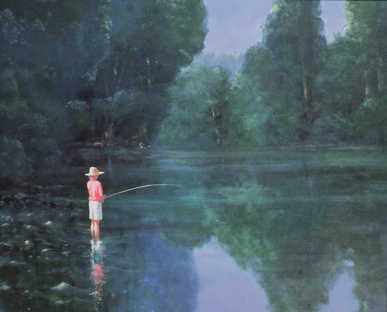 Niño Pescando, 1989 de Lincoln Seligman