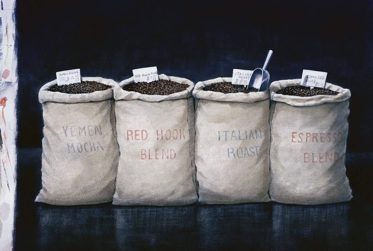 Sacos de café, 1990 de Lincoln Seligman