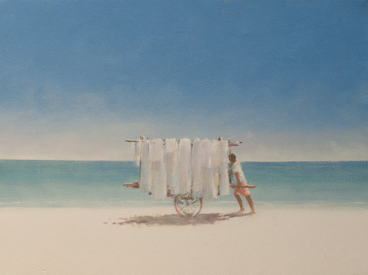 Vendedor de playa en Cuba, 2010 de Lincoln Seligman