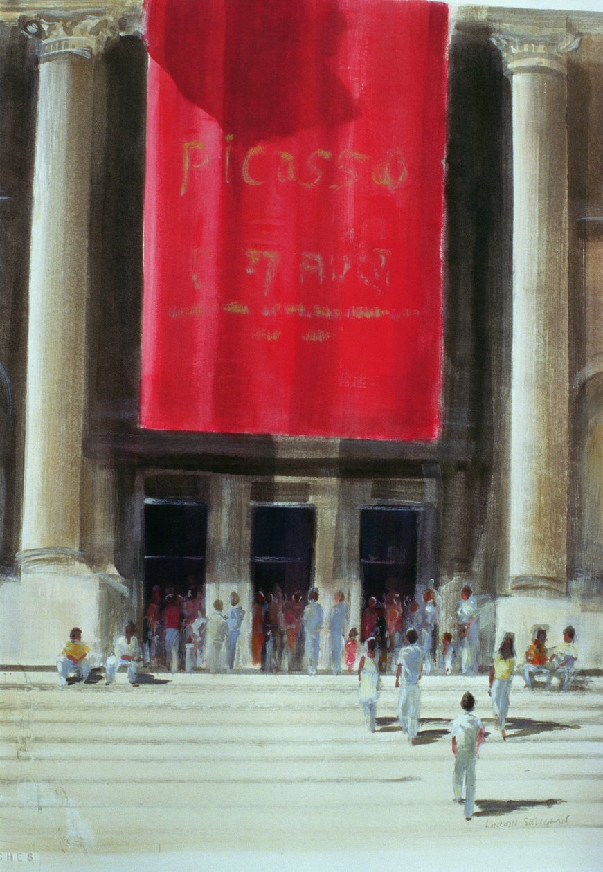 Entrada al Museo Metropolitano, Ciudad de Nueva York, 1990 de Lincoln Seligman