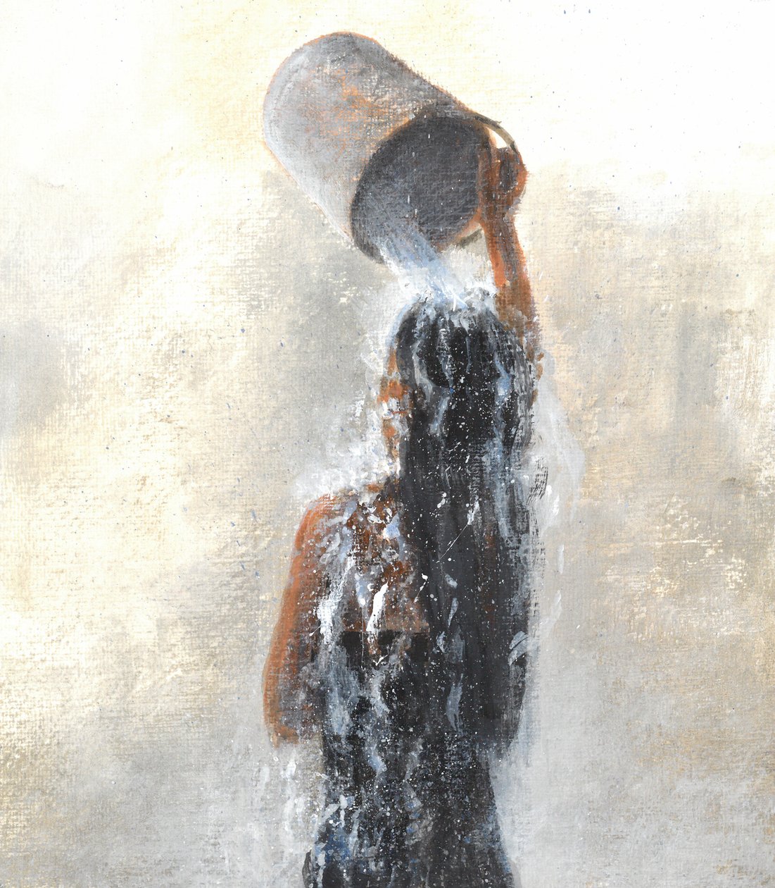 Chica duchándose, 2015 de Lincoln Seligman