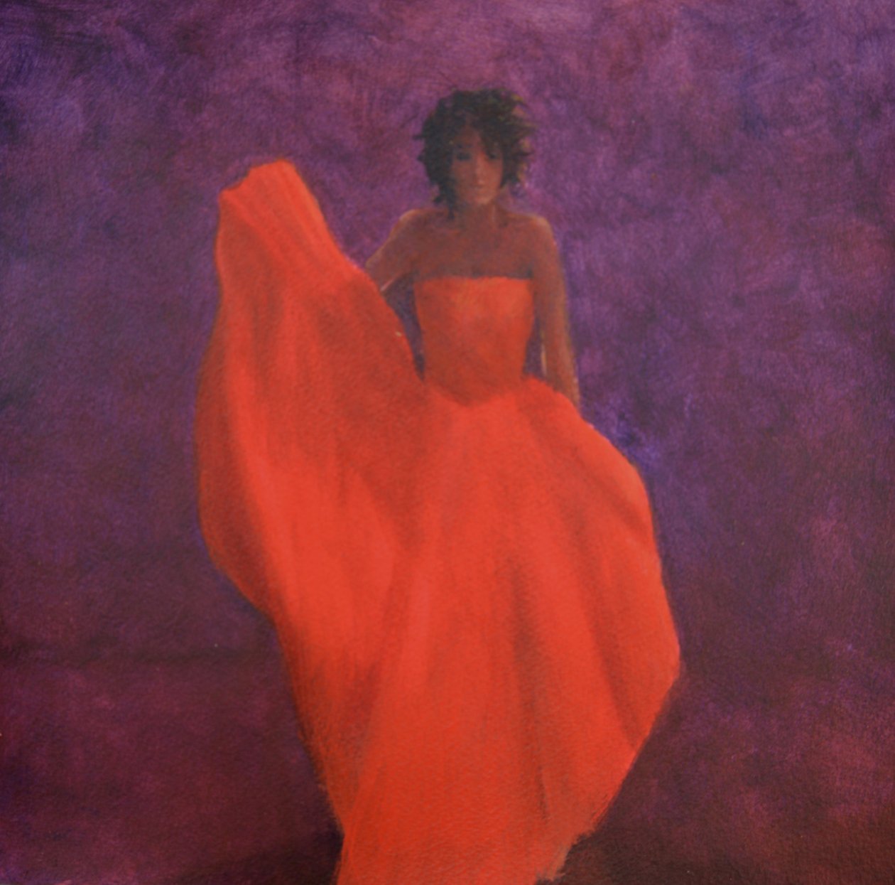 Chica con Vestido Rojo de Lincoln Seligman