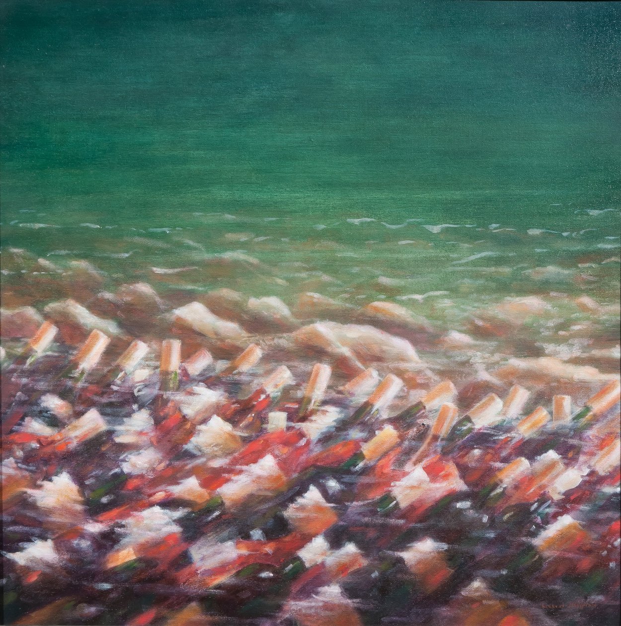 Rojo y rosa enfriándose, 2012 de Lincoln Seligman