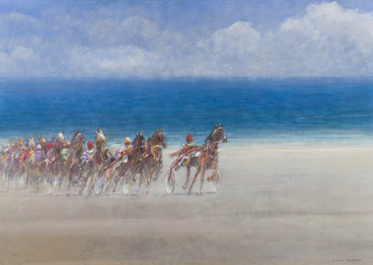 Carreras de trote, Lancieux, Bretaña, 2014 de Lincoln Seligman