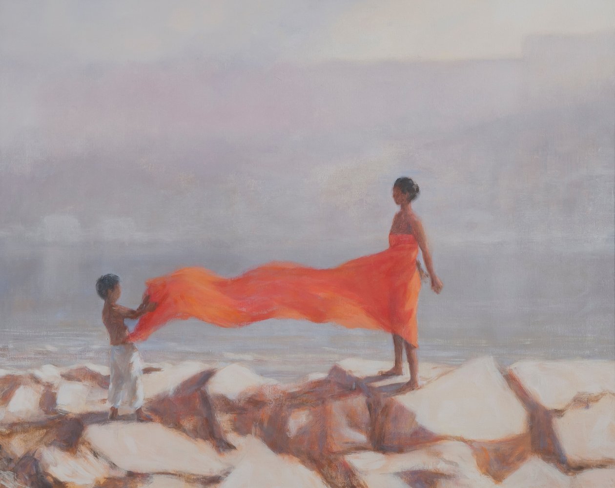Atando un Sari, India, 2012 de Lincoln Seligman