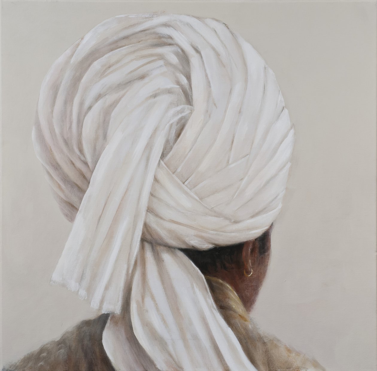 Turbante blanco de Lincoln Seligman