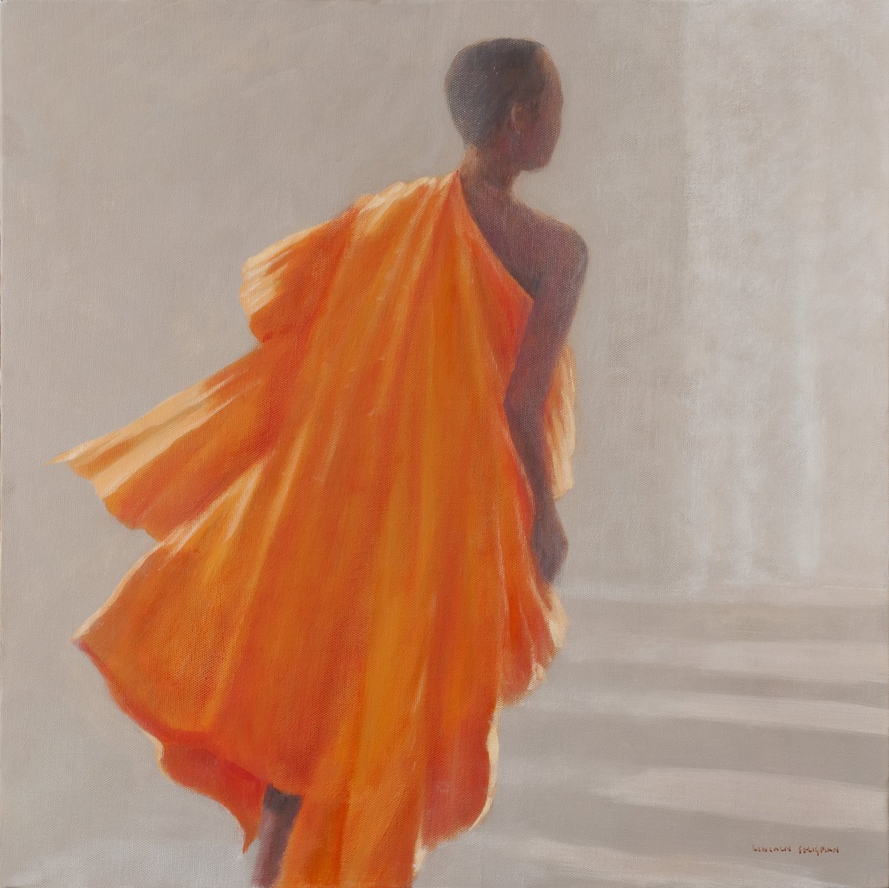 Joven monje budista, 2014 de Lincoln Seligman