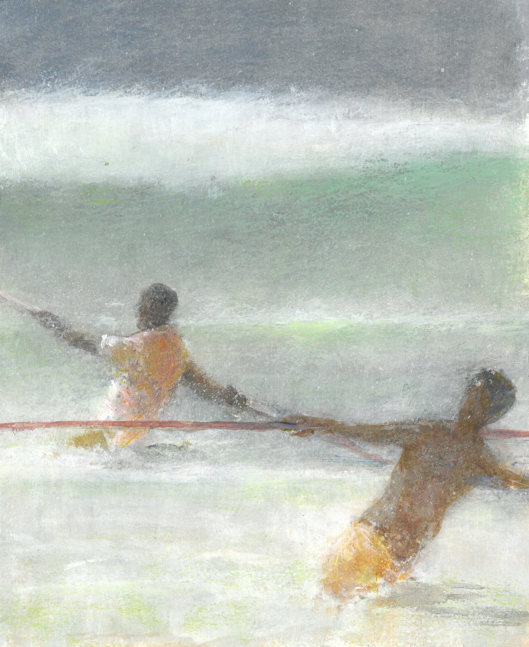 Pescadores tirando redes, 2015 de Lincoln Seligman