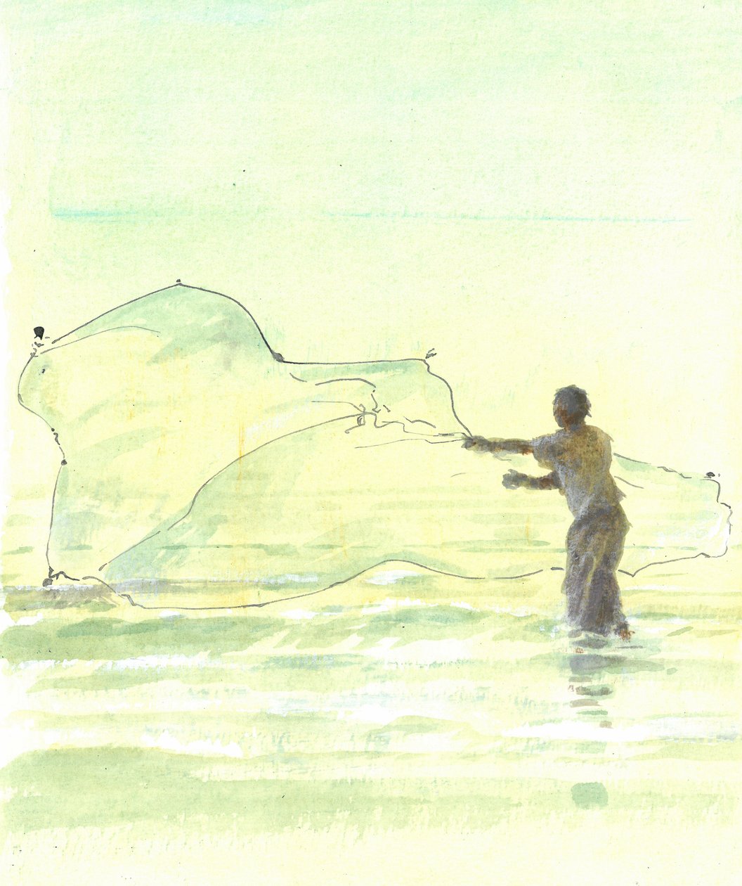 Pescador solitario 2, 2015 de Lincoln Seligman