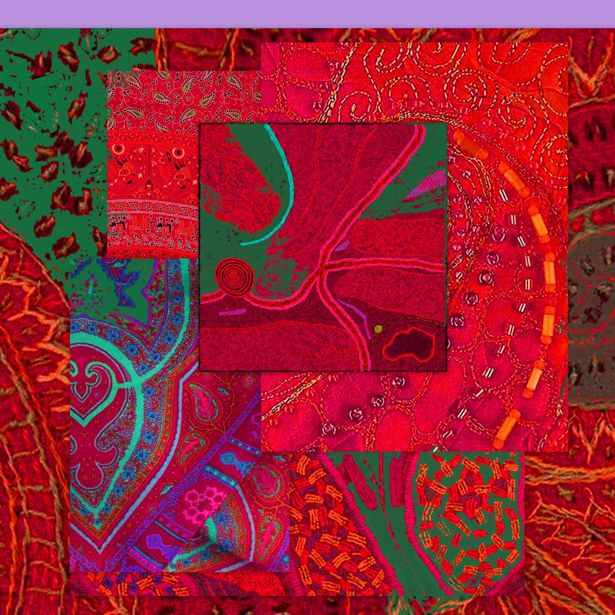 COLLAGE OF COLOR, 2018 (técnica mixta) de linda arthurs