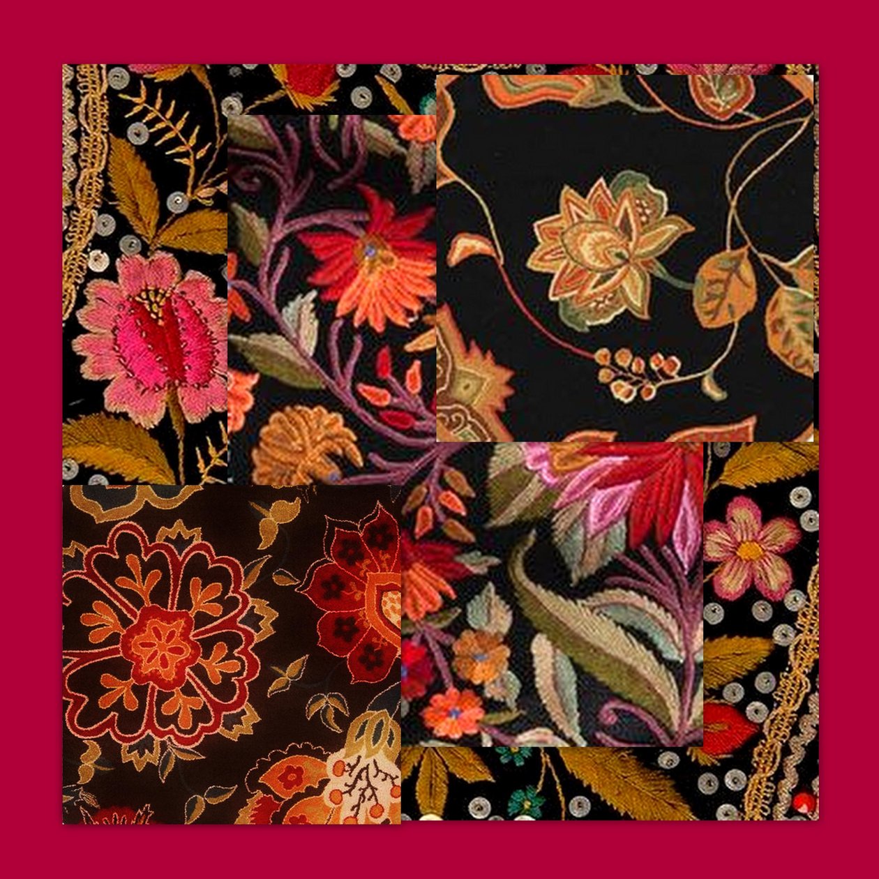 COLLAGE FLORAL, 2018 (técnica mixta) de linda arthurs