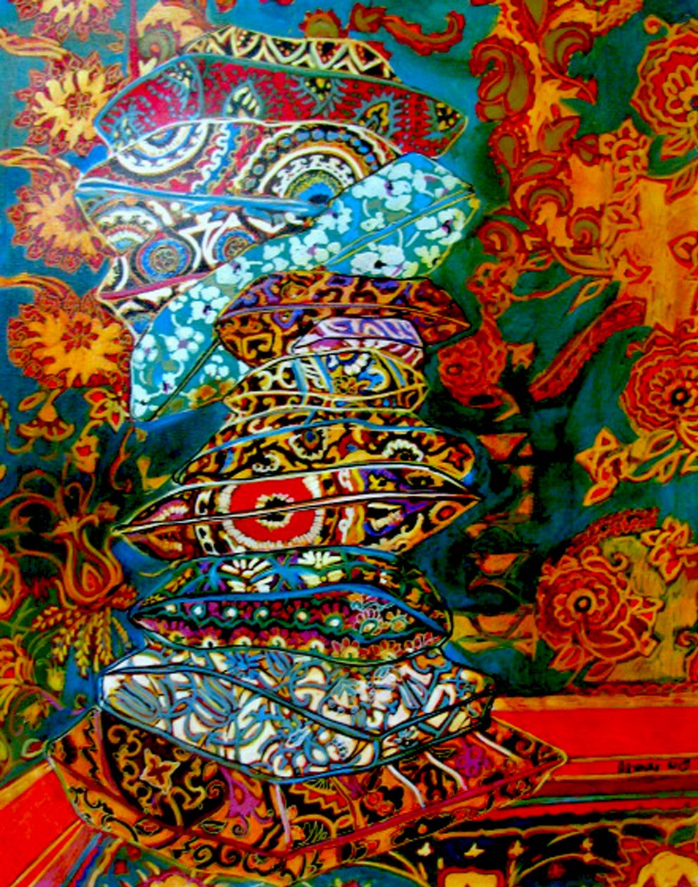 Pila de almohadas, 2013 (técnica mixta) de linda arthurs