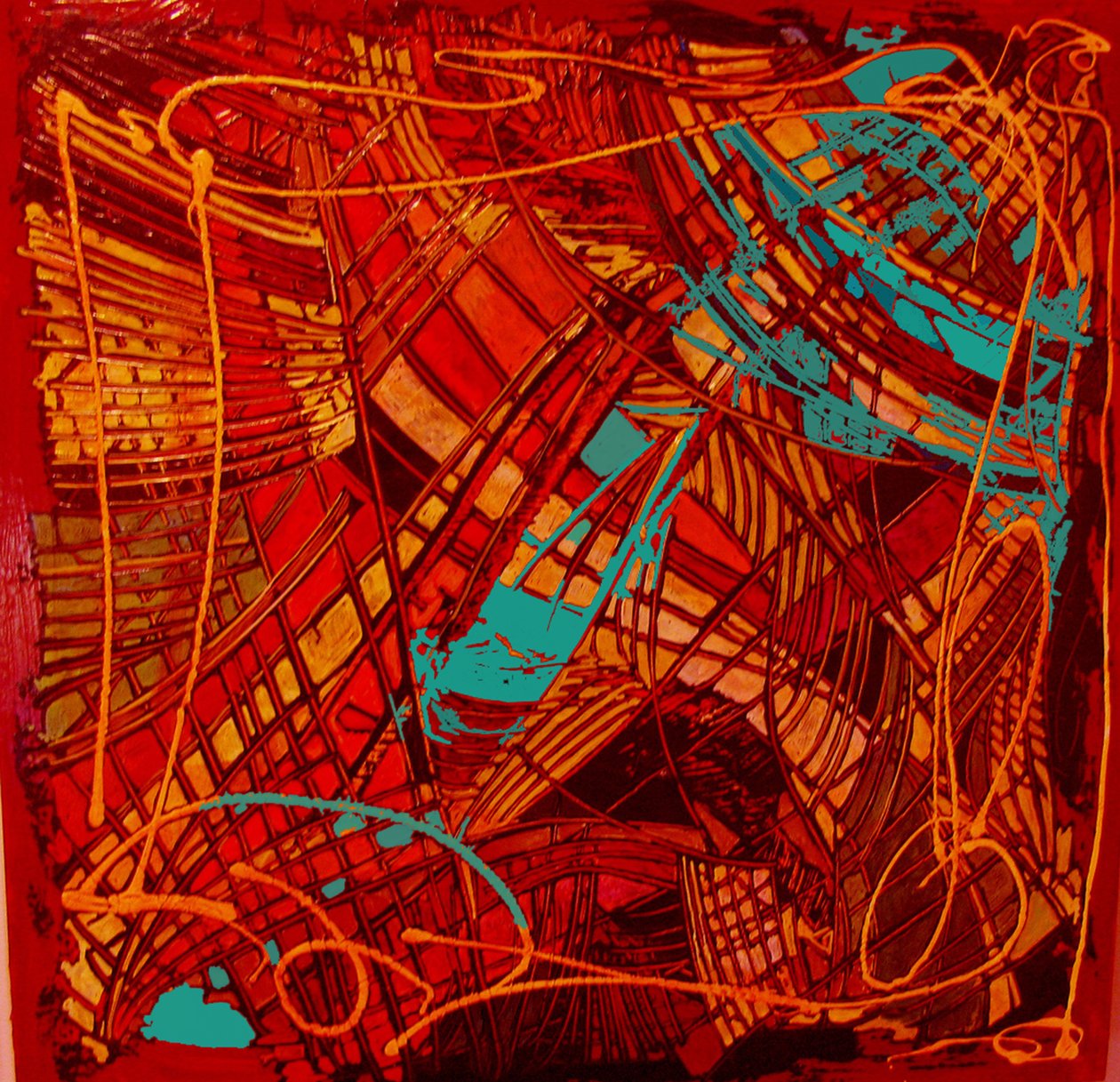 Vidrieras, 2012 (mixto; por capas) de linda arthurs