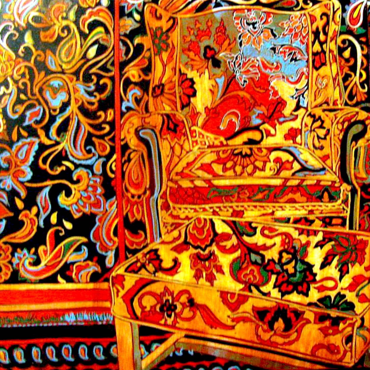 Habitación Suzani, 2011 (técnica mixta) de linda arthurs