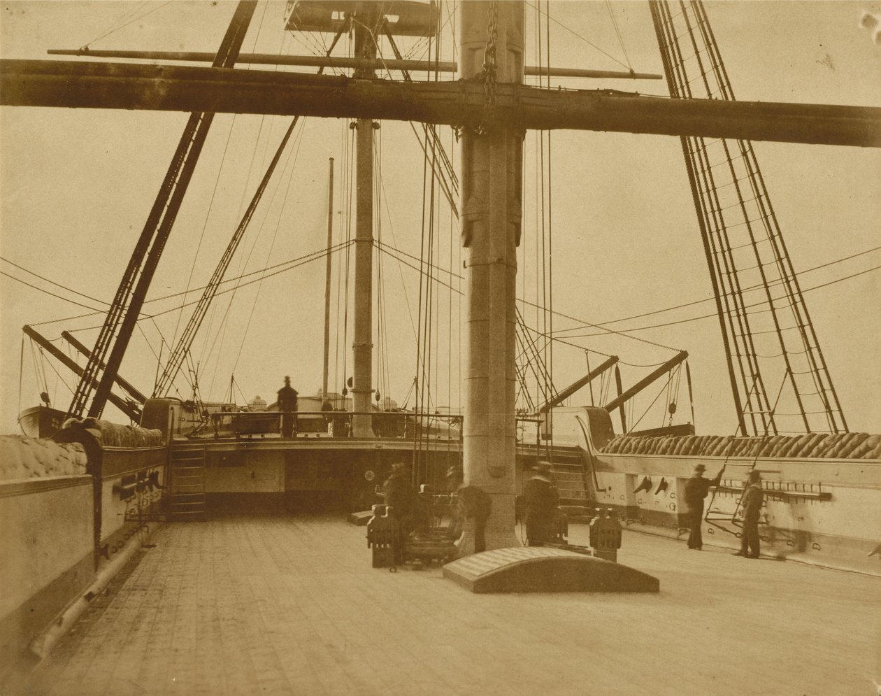 Cuartel general del HMS "Impregnable",1852-1854 (foto) de Linnaeus Tripe