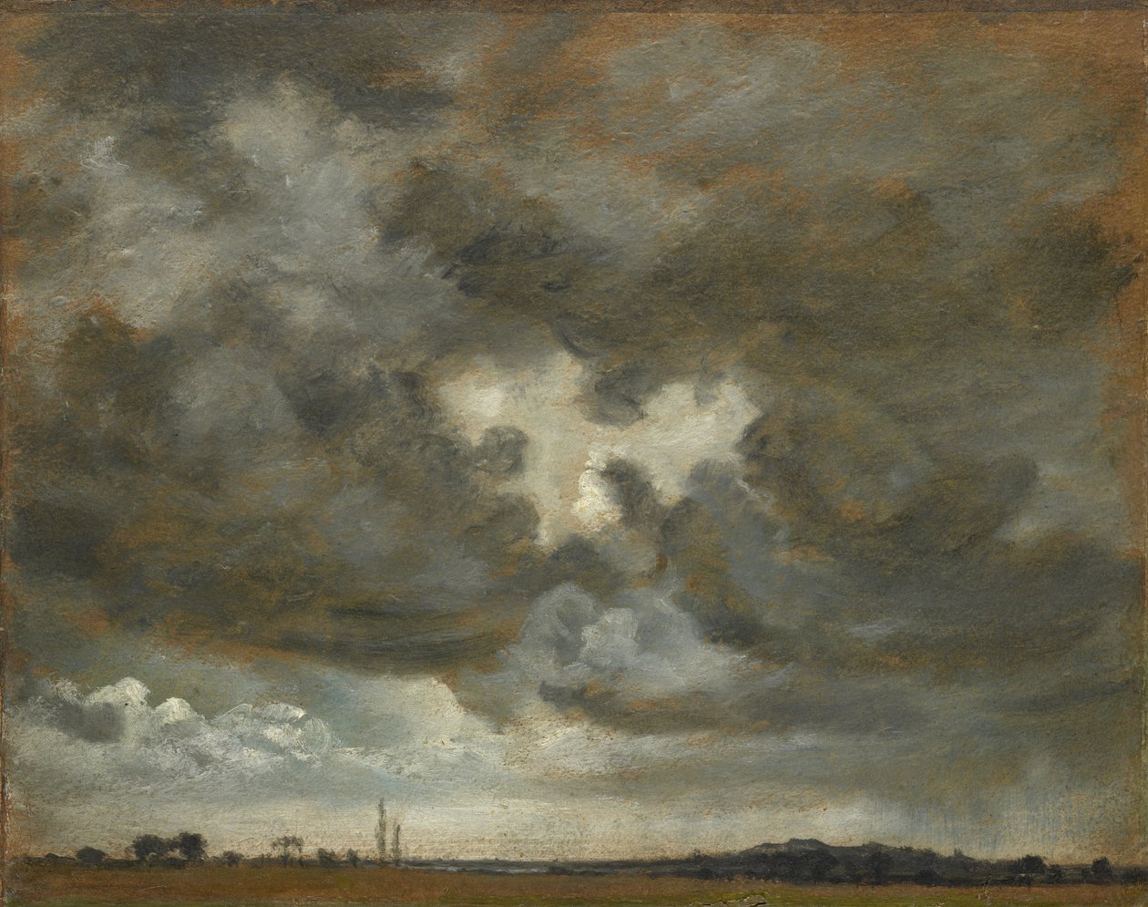 Estudio de nubes, c.1850 de Lionel Constable