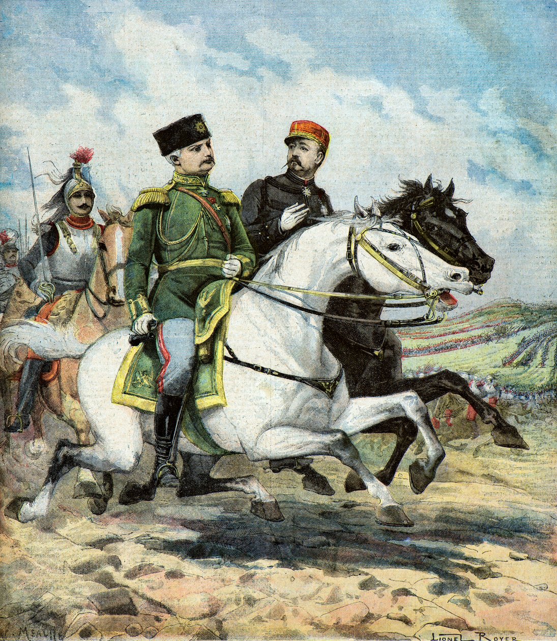 General francés Saussier y General ruso Dragomiroff de Lionel Noel Royer