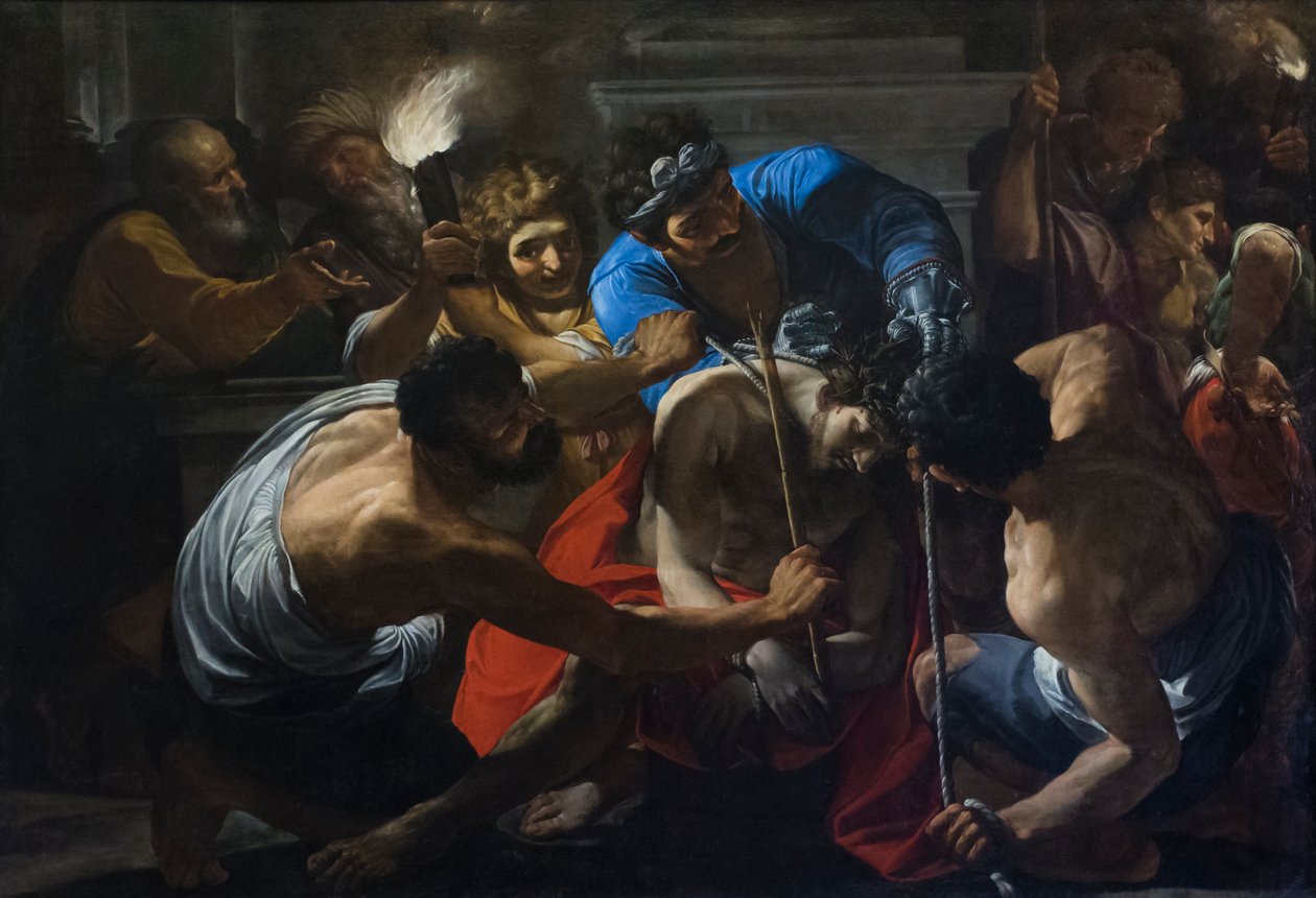 La coronación de espinas, finales del siglo XVI-principios del XVII (óleo sobre lienzo) de Lionello Spada