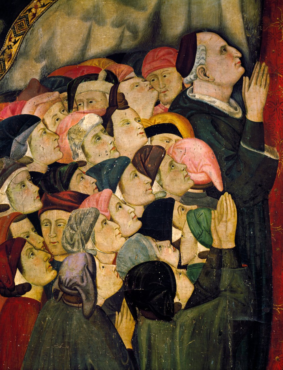Virgen de la Misericordia, (detalle), c.1320 de Lippo Memmi