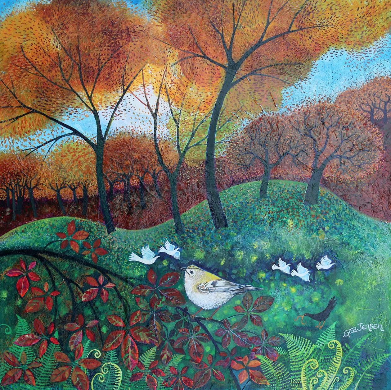 Little Bird, 2023 (acrílicos sobre lienzo) de Lisa Graa Jensen