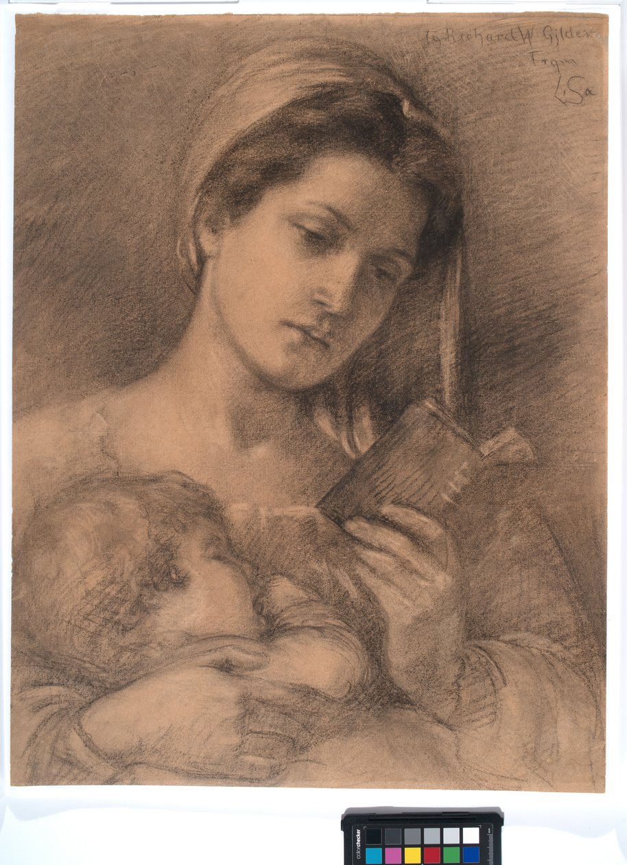 Helena y Rodman, c. 1890 (grafito sobre papel verjurado) de Lisa Ramona Stillman