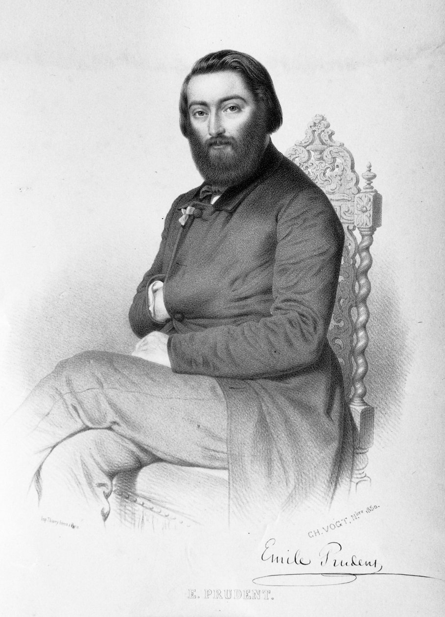 Émile Prudent, pianista de Lithographer