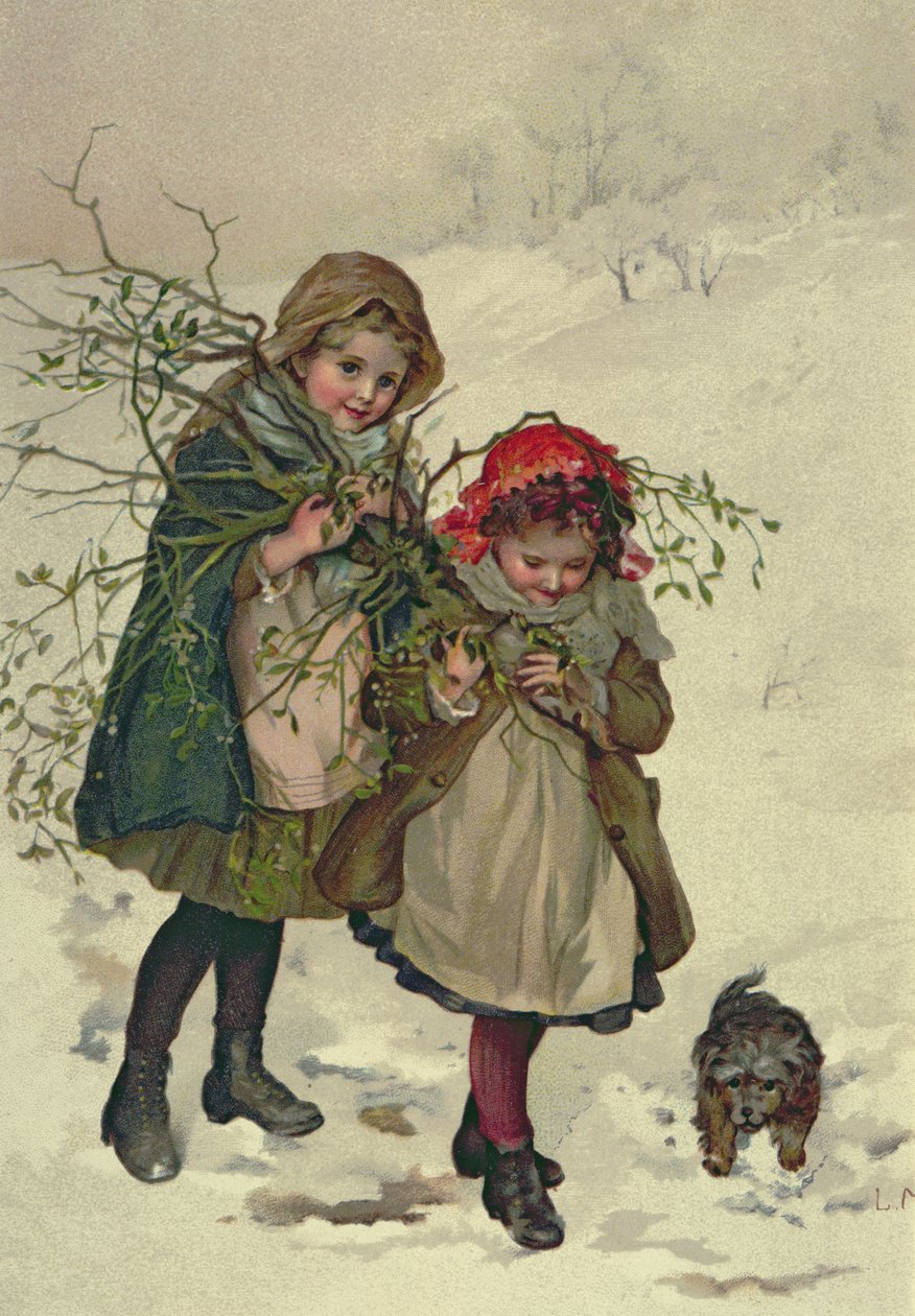 Ilustración de Christmas Tree Fairy, pub. 1886 de Lizzie Mack