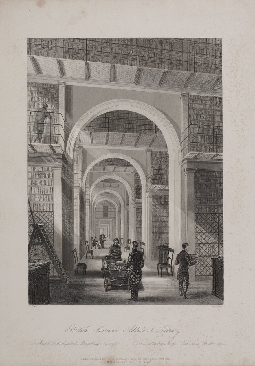 Museo Británico, Holborn, c.1850 de Llewellyn (after) Jewitt