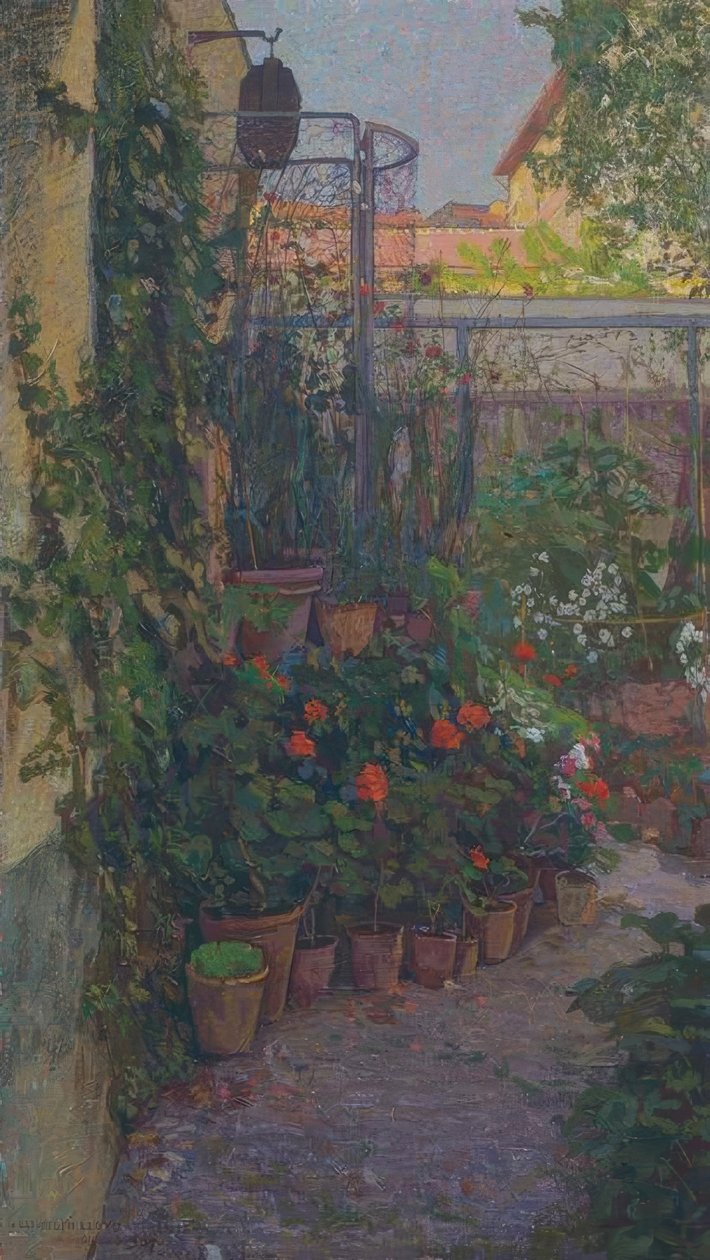 El tríptico o el jardín floreciente de Llewelyn Lloyd