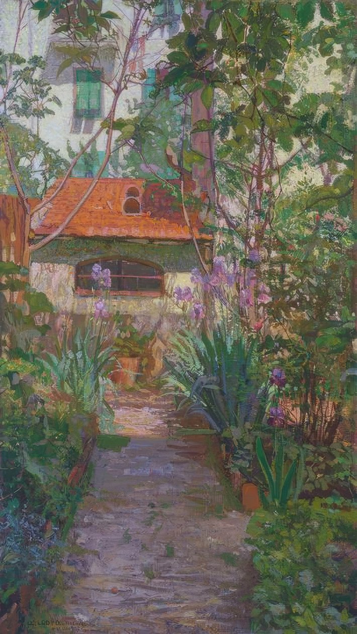 El tríptico o el jardín floreciente de Llewelyn Lloyd