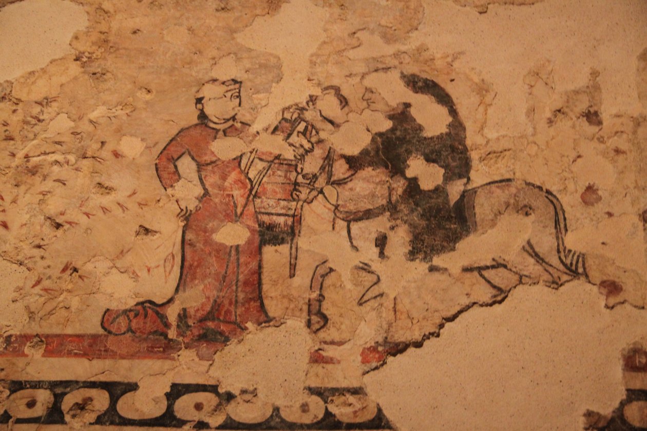 Pintura mural en el Museo de Historia de Barcelona de Léna