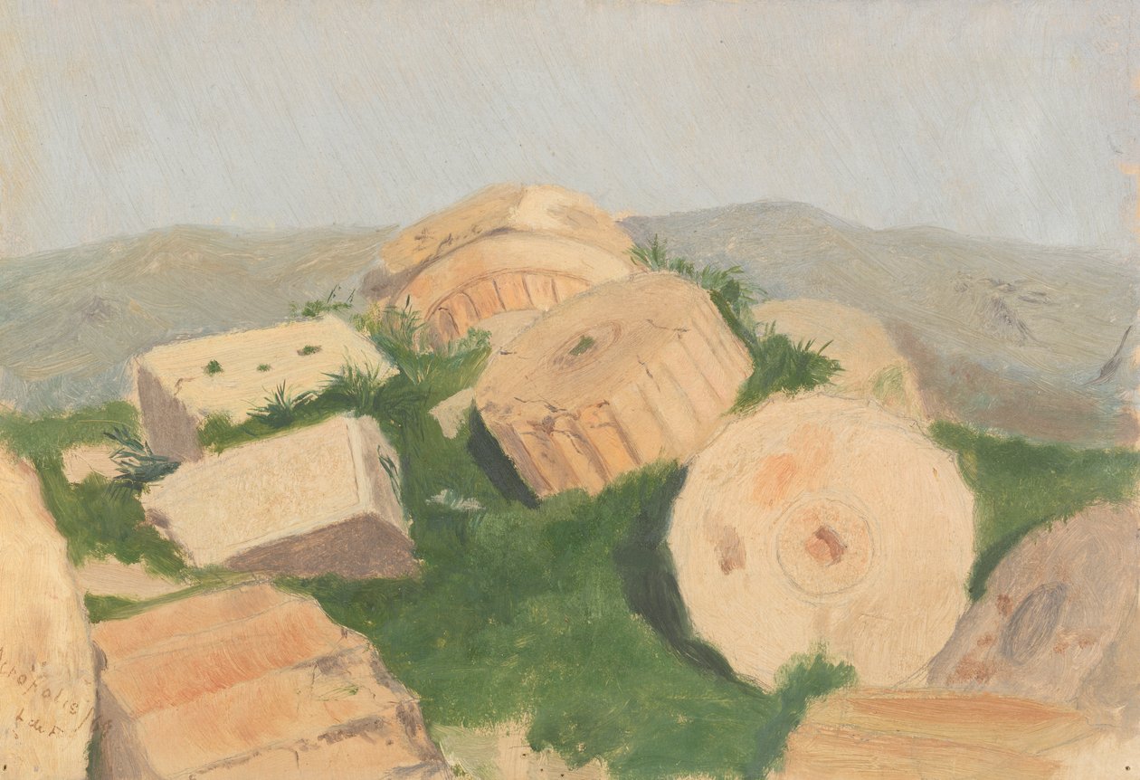 Columna Rota, Partenón, 1869 de Lockwood de Forest