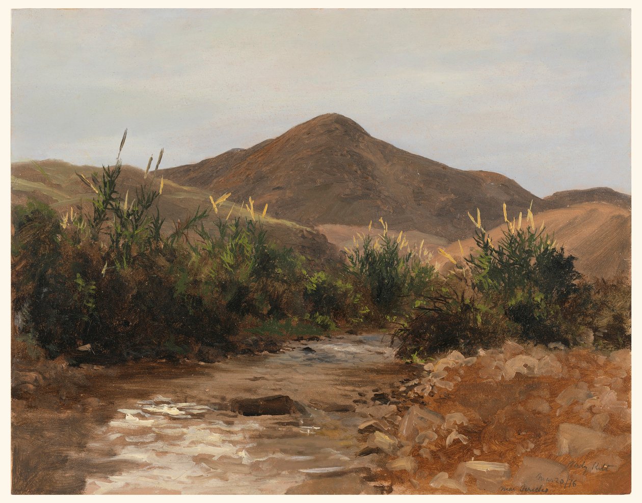 Dibujo, cerca de Jericó, Wady Kilt, 20 de marzo de 1876 de Lockwood de Forest