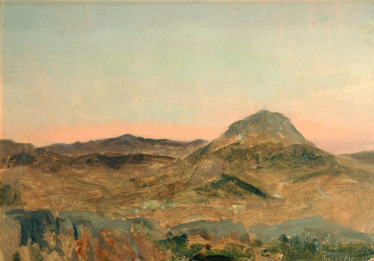 Pico de Montaña Griega al Atardecer de Lockwood de Forest