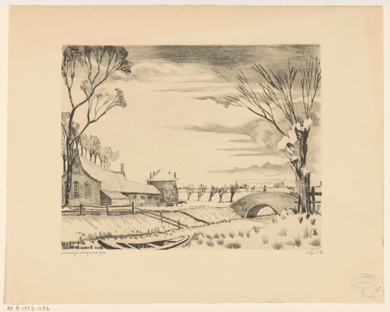 Granja en un paisaje invernal
Hiver en Hollande III (título original) de Lodewijk Schelfhout (signed by artist)