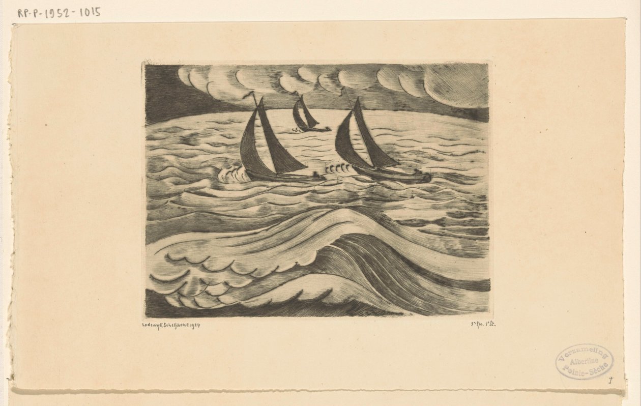 Tres veleros en una tormenta en el mar
La Tempête (título original) de Lodewijk Schelfhout (signed by artist)