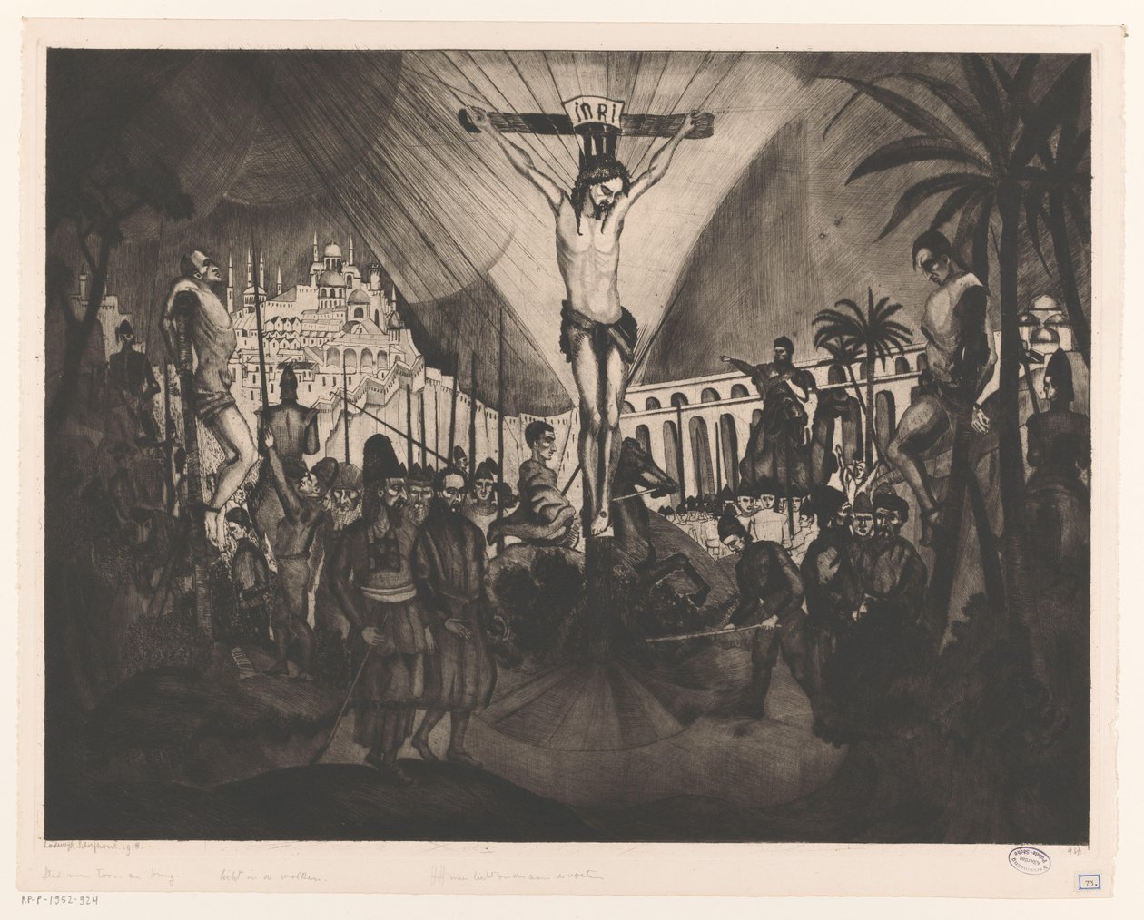 Gólgota II (título original) de Lodewijk Schelfhout (signed by artist)