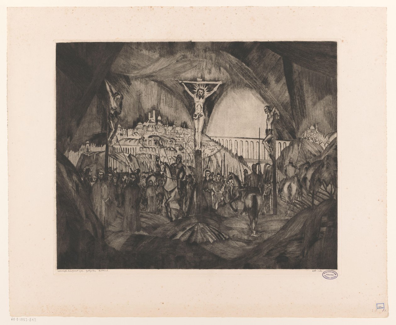 Gólgota I (título original del objeto) de Lodewijk Schelfhout (signed by artist)