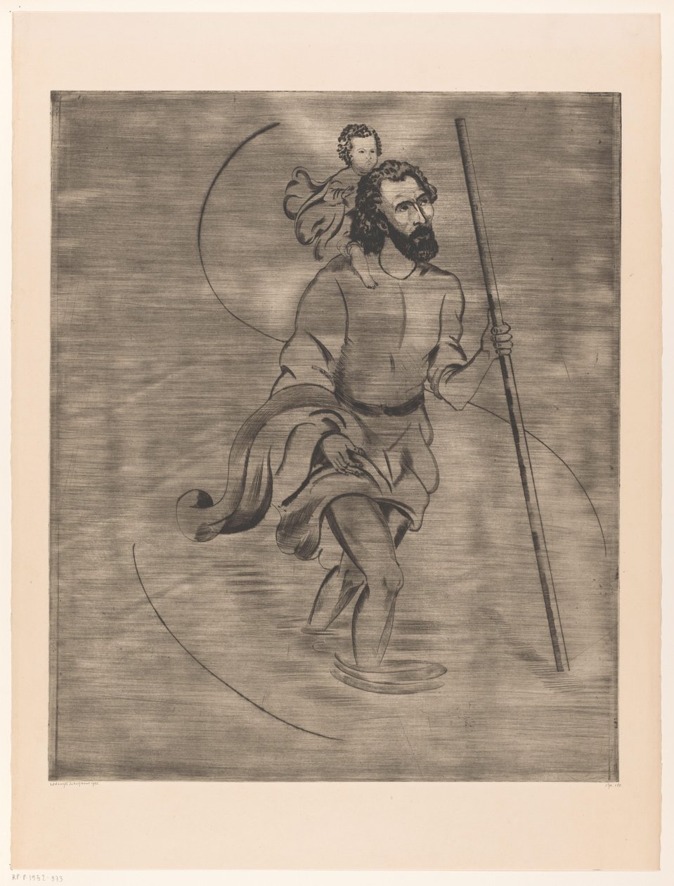 San Cristóbal con el Niño Jesús
Saint Christophe (título original) de Lodewijk Schelfhout (signed by artist)