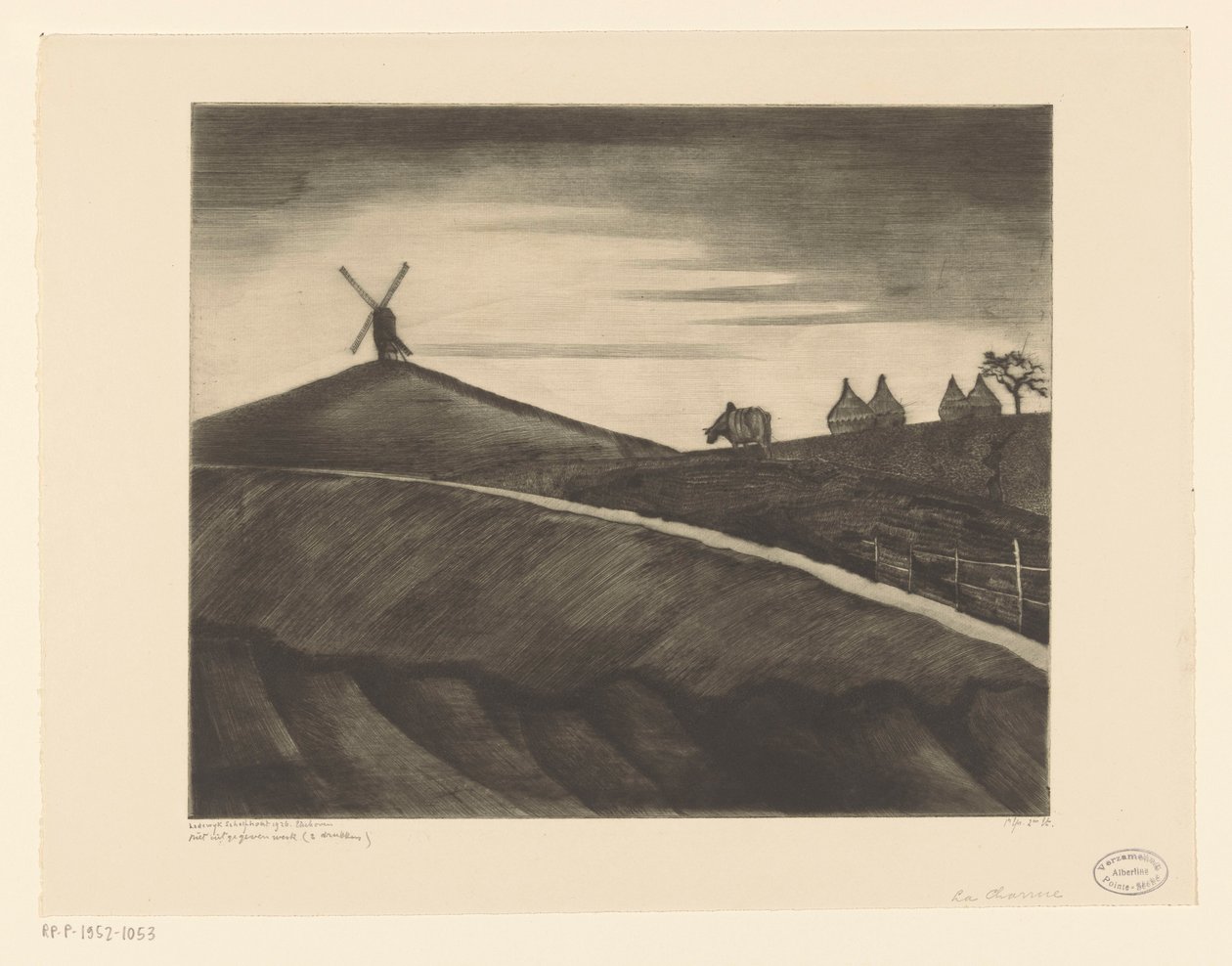 Paisaje montañoso con bueyes de labranza cerca de Etikhove
La Charrue (título original) de Lodewijk Schelfhout (signed by artist)