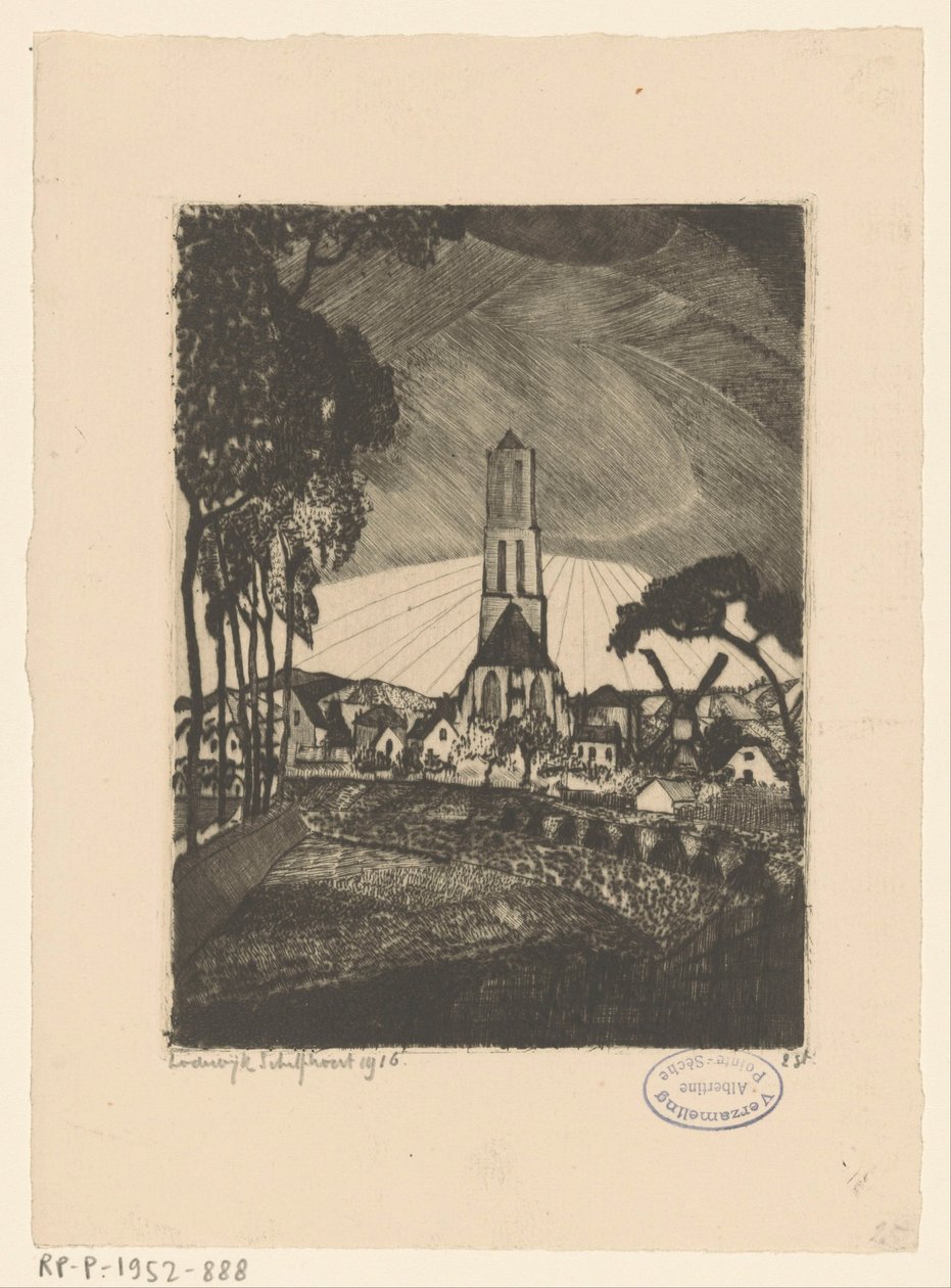 Tilo (título original) de Lodewijk Schelfhout (signed by artist)