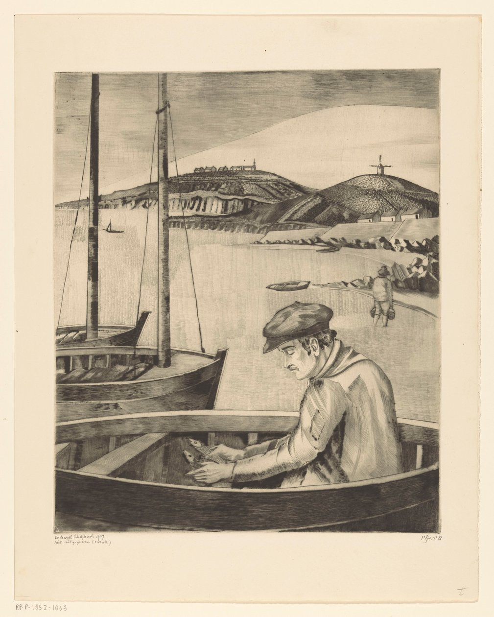 Pescador en un barco amarrado
Le Pêcheur (título original) de Lodewijk Schelfhout (signed by artist)