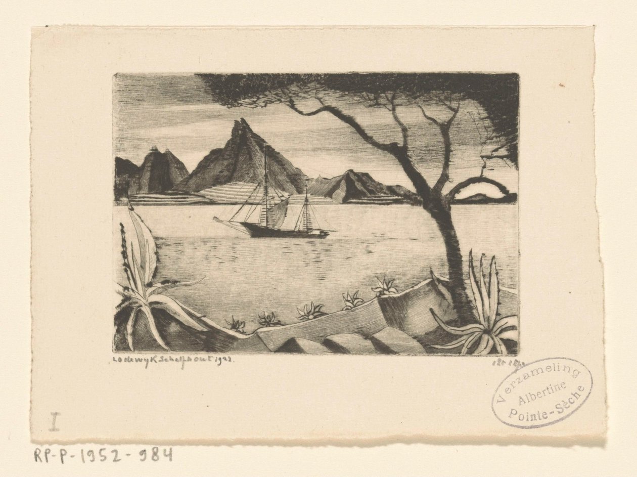 Barco de vela en una bahía
Le Bâteau (título original) de Lodewijk Schelfhout (signed by artist)